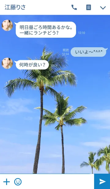 [LINE着せ替え] ALOHA -Day Sky-の画像3