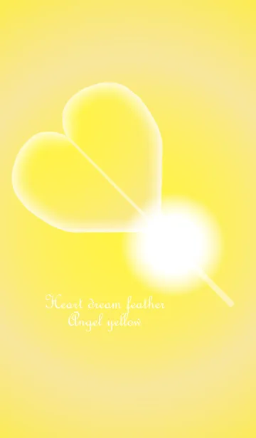 [LINE着せ替え] Heart dream feather Angel yellowの画像1