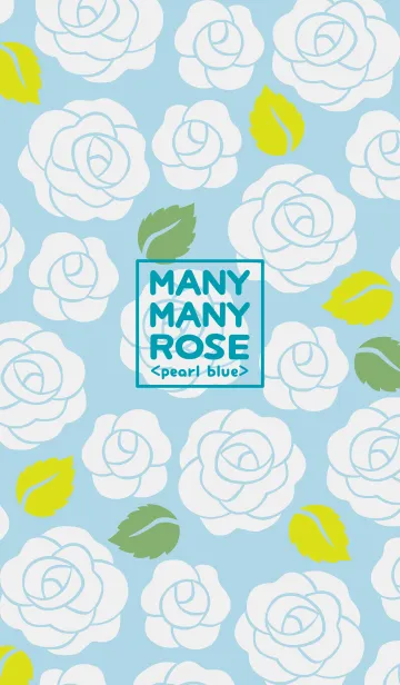 [LINE着せ替え] MANY MANY ROSE <pearl blue>の画像1