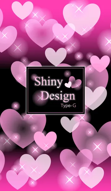 [LINE着せ替え] Shiny Design Type-G ピンク＆ハートの画像1