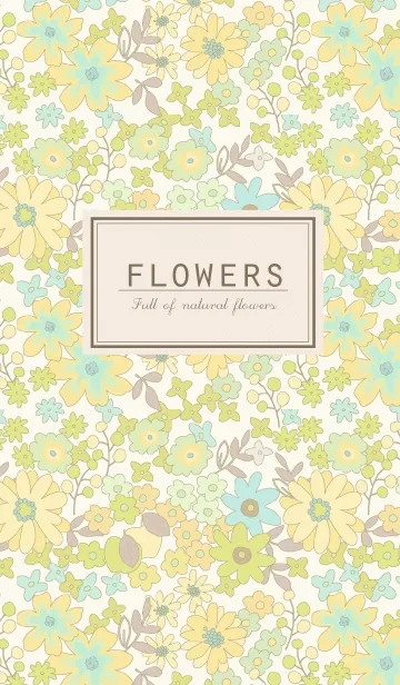 [LINE着せ替え] Full of natural flowersの画像1