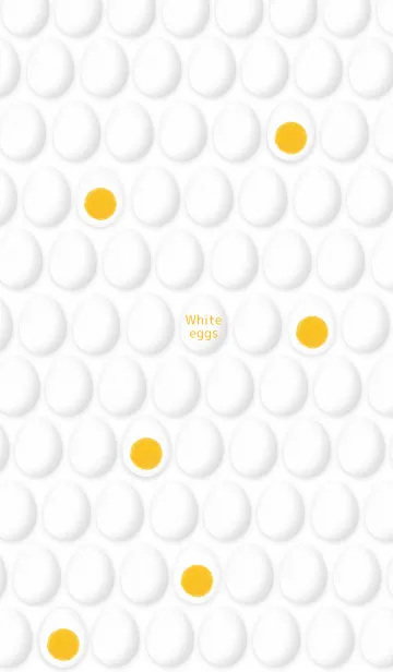 [LINE着せ替え] White eggsの画像1