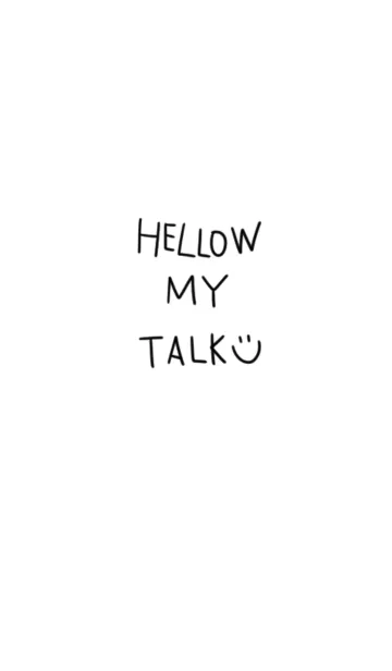 [LINE着せ替え] HELLOW MY TALKの画像1