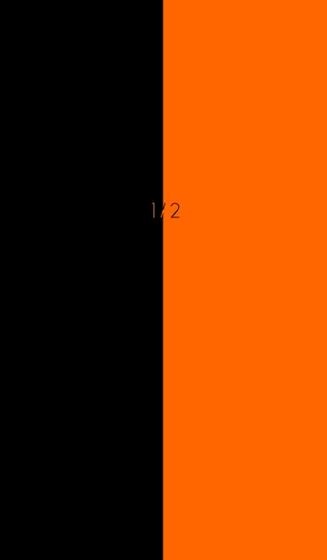 [LINE着せ替え] 1/2 オレンジブラックの画像1