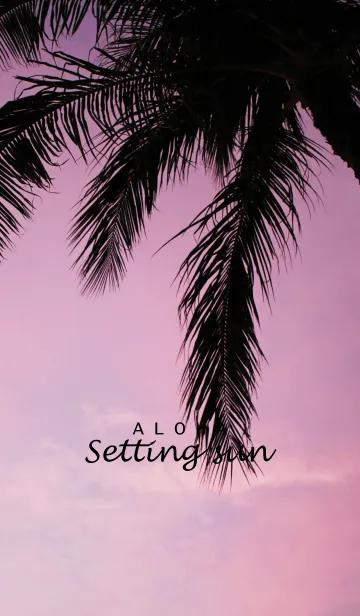 [LINE着せ替え] ALOHA -Setting sun-の画像1