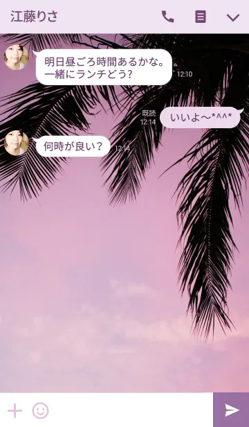 [LINE着せ替え] ALOHA -Setting sun-の画像3