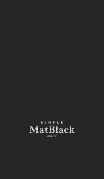 [LINE着せ替え] Mat Black -SILVER-の画像1