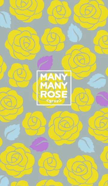 [LINE着せ替え] MANY MANY ROSE <gray>の画像1