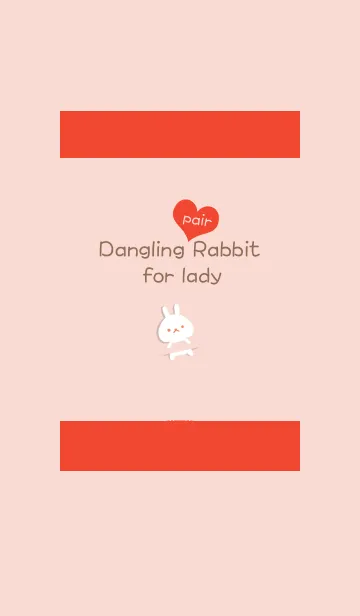 [LINE着せ替え] Dangling pair rabbit (lady)の画像1
