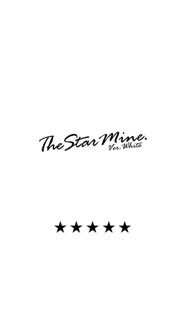 [LINE着せ替え] The Star Mine. Ver. 白の画像1