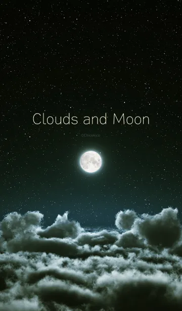[LINE着せ替え] Clouds and Moonの画像1