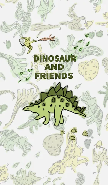 [LINE着せ替え] 恐竜さんと仲間たちの画像1