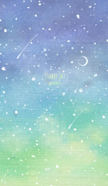 [LINE着せ替え] Starry Sky ～水彩～の画像1