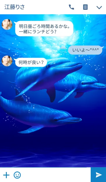 [LINE着せ替え] Dolphins（日本版）の画像3