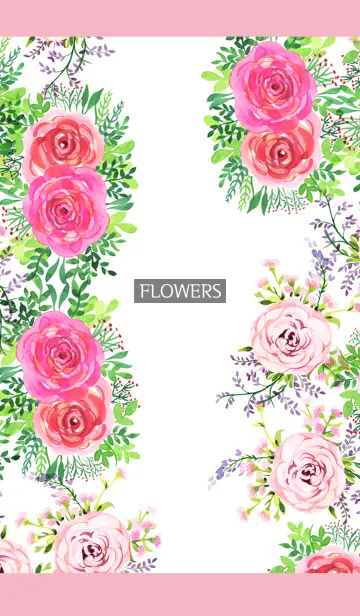 [LINE着せ替え] water color flowers_352の画像1