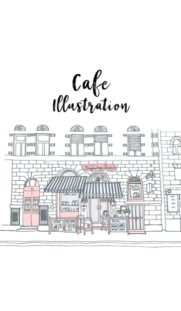 [LINE着せ替え] Cafe Illustration themeの画像1