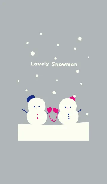 [LINE着せ替え] Lovely Snowmanの画像1