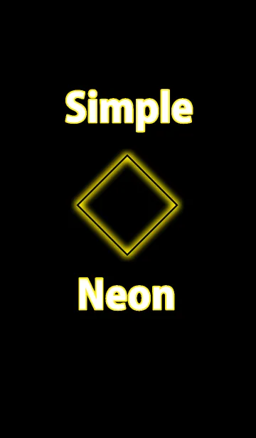 [LINE着せ替え] シンプルなひし形着せ替え 黄色バージョンの画像1