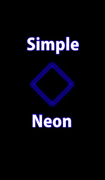 [LINE着せ替え] シンプルなひし形着せ替え 青バージョンの画像1