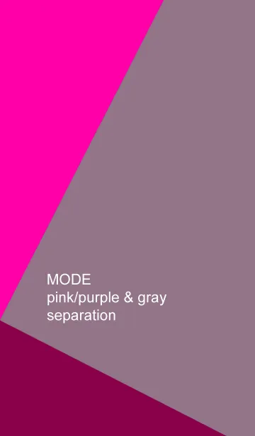 [LINE着せ替え] MODE pink/purple ＆ gray separationの画像1