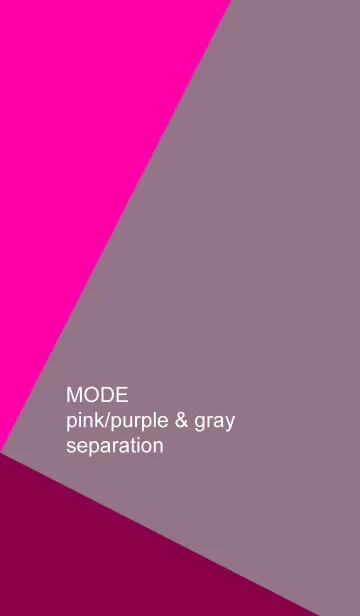 MODE pink/purple ＆ gray separationの着せ替えメイン画像