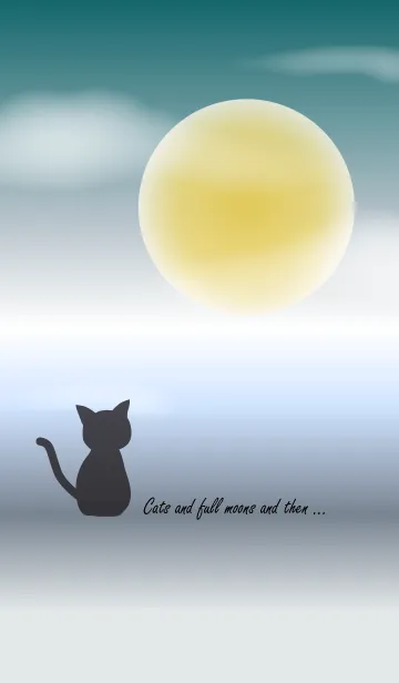 [LINE着せ替え] Cats and full moons and then ...の画像1