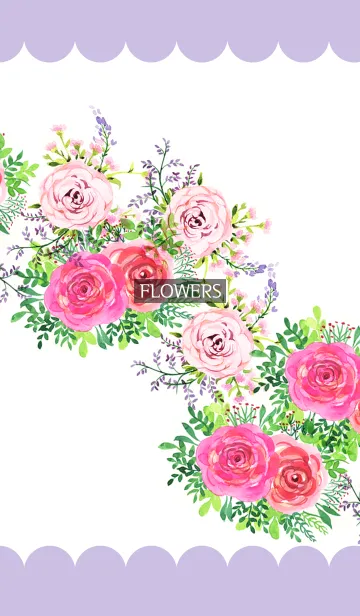 [LINE着せ替え] water color flowers_353の画像1