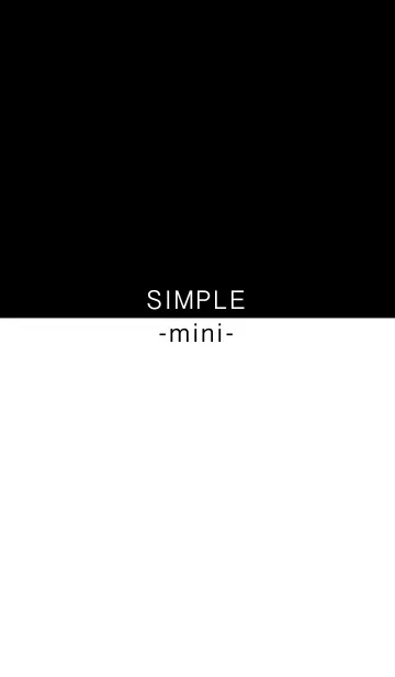 [LINE着せ替え] シンプルミニマム(黒×白)の画像1