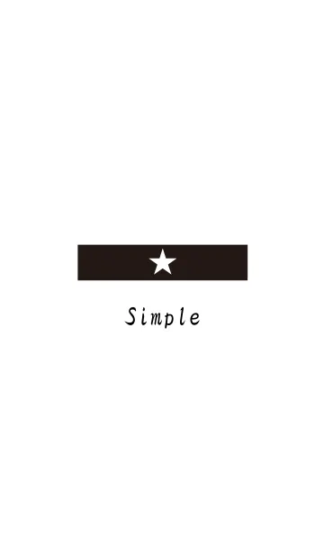 [LINE着せ替え] Simple-star-Whileの画像1