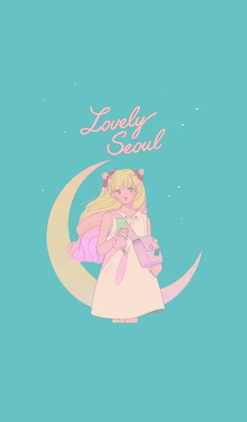 [LINE着せ替え] yelyel_ パステル都市の少女の画像1