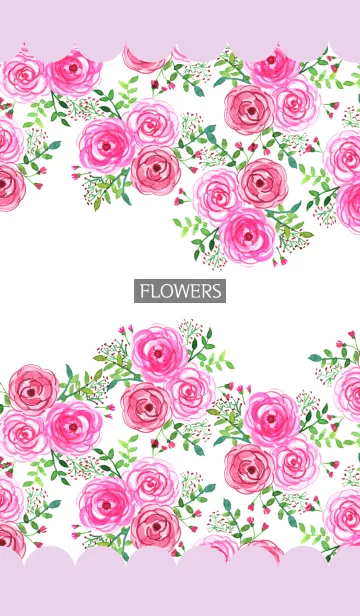 [LINE着せ替え] water color flowers_354の画像1