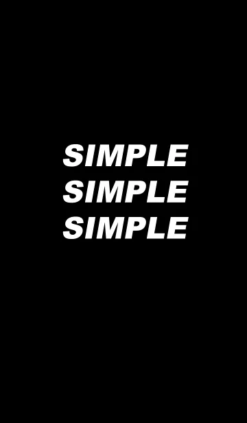 [LINE着せ替え] ブラックホワイトSIMPLEの画像1