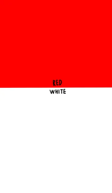 [LINE着せ替え] 赤と白。バイカラーの画像1