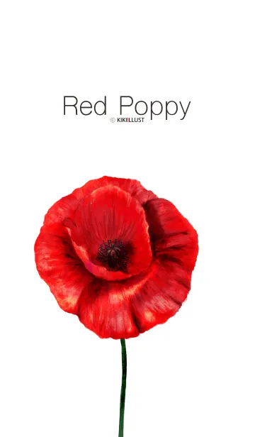 [LINE着せ替え] Red poppy IIの画像1