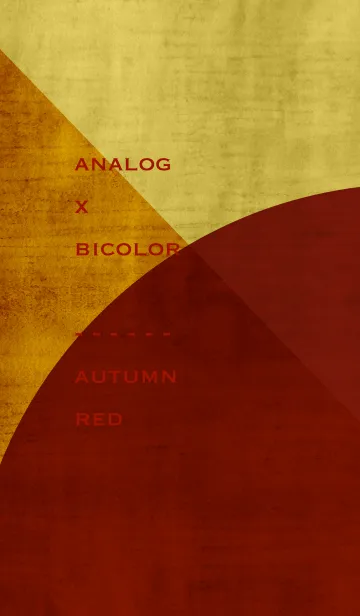[LINE着せ替え] analog x bicolor - autumn redの画像1