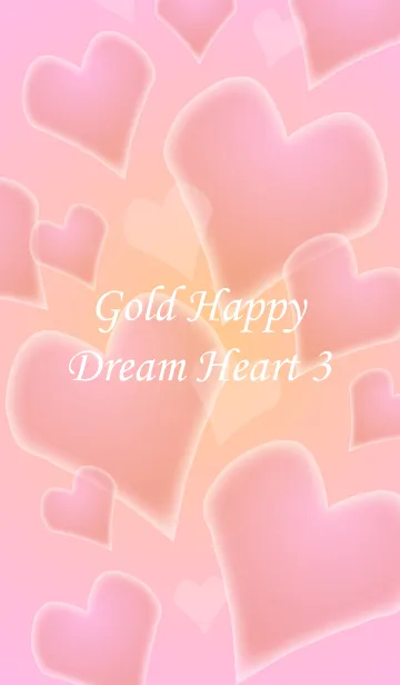 [LINE着せ替え] Gold Happy Dream Heart 3の画像1