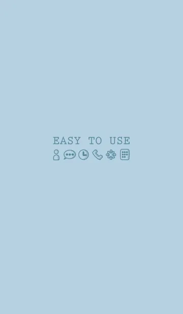 [LINE着せ替え] EASY TO USE <iceland blue>の画像1