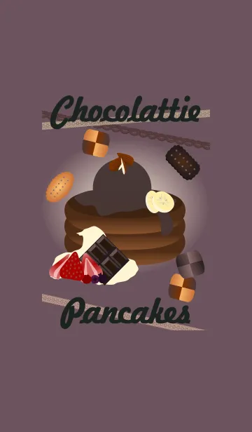[LINE着せ替え] チョコレートパンケーキの画像1