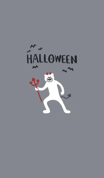 [LINE着せ替え] けたたましく動くクマ ハロウィン.の画像1