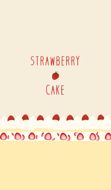 [LINE着せ替え] 甘くて美味しいイチゴのケーキの画像1