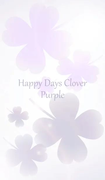 Happy Days Clover Purpleの着せ替えメイン画像