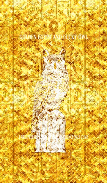 [LINE着せ替え] 黄金のエジプトと幸運のフクロウの画像1