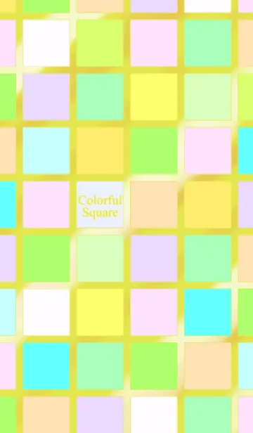 [LINE着せ替え] Colorful square themeの画像1