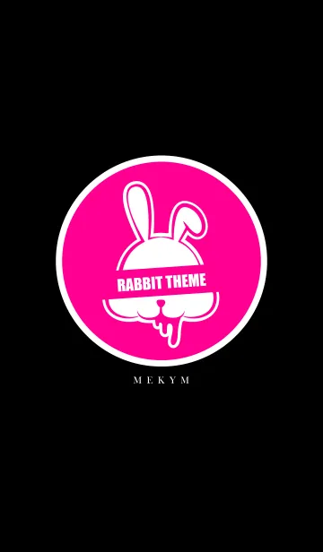 [LINE着せ替え] DARK RABBIT PINKの画像1