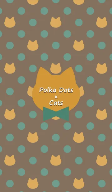 [LINE着せ替え] Polka Dots×Cats(Autumn color)の画像1