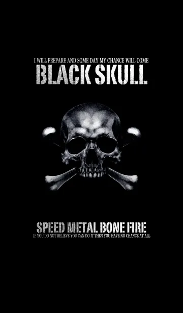 [LINE着せ替え] 黒髑髏の画像1