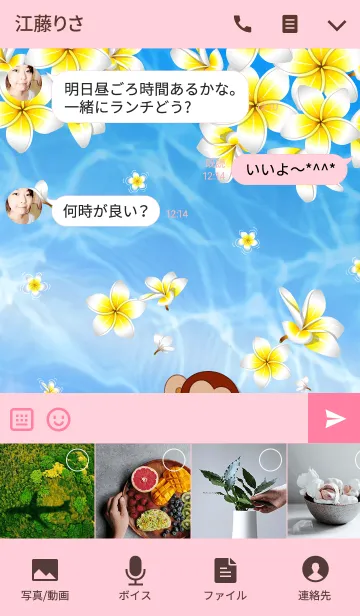 [LINE着せ替え] 笑顔の猿〜妖精の秘密の島バリ島の画像4