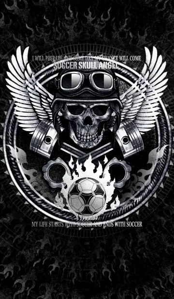 [LINE着せ替え] サッカー・スカルエンジェル 2の画像1