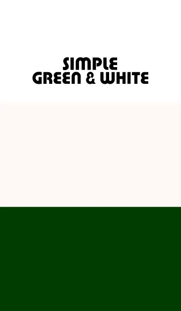 [LINE着せ替え] Simple green ＆ white.の画像1
