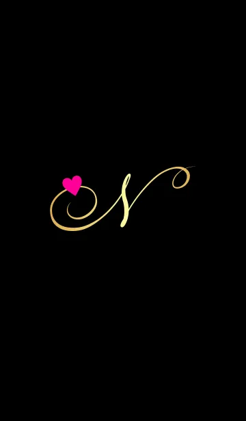 [LINE着せ替え] Gold initial - N -の画像1